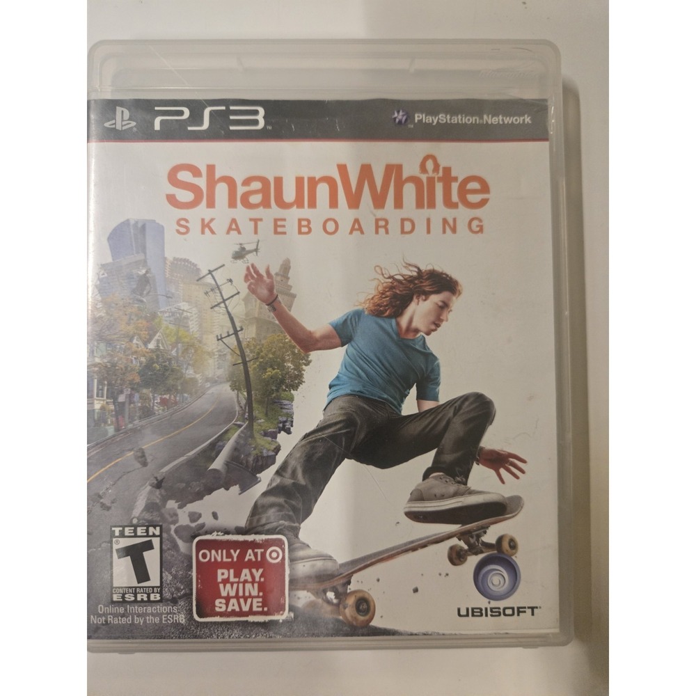 SHAUN WHITE SKATEBOARDING PLAYSTATION 3 VIDEO GAME COMPLETE PLAY STATION PS3